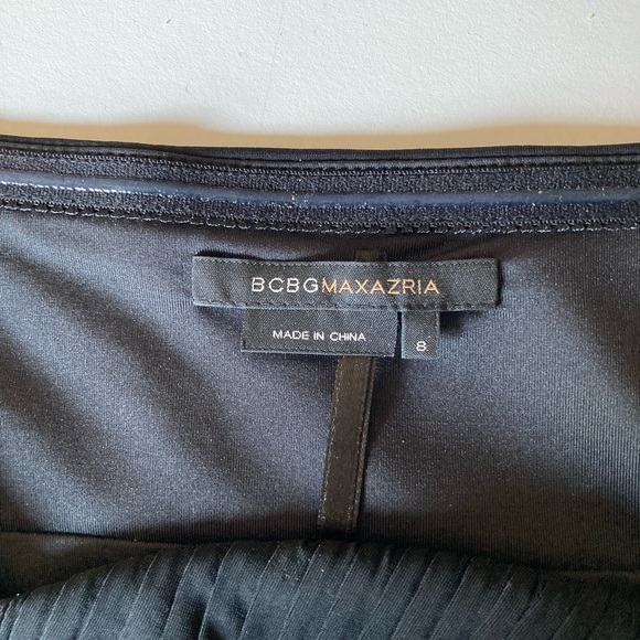 COPY - BCBG MaxAzria Black Strapless Mini Dress Size 8 - Picture 3 of 4